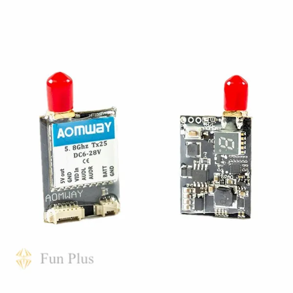 

Aomway Mini 5.8Ghz 5.8G 200mW 32CH Wireless A/V Audio Vedio Transmitter TX V2 Upgrade Version