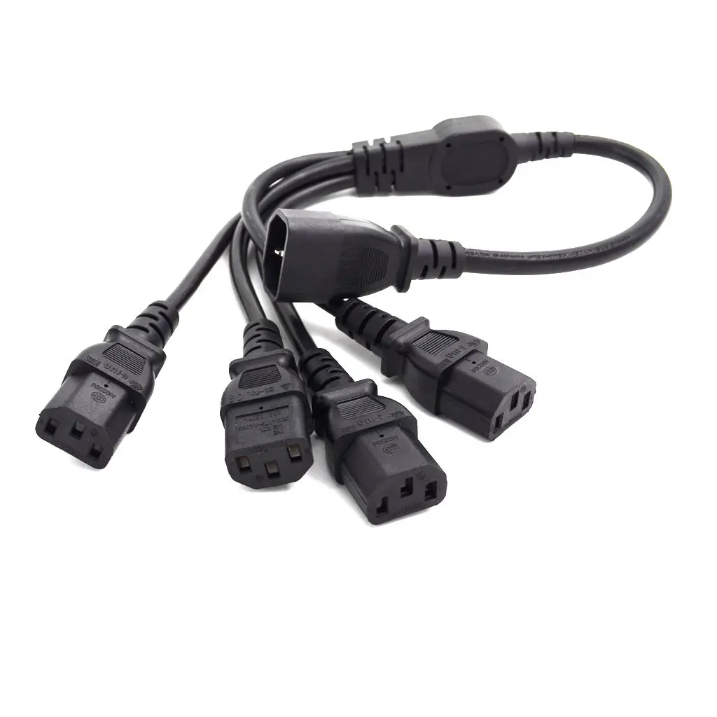 Штепсельная Вилка IEC 320 C14 4 x C13 разветвитель типа Y 250 В/10A #|splitter power cord|power cordsplitter |