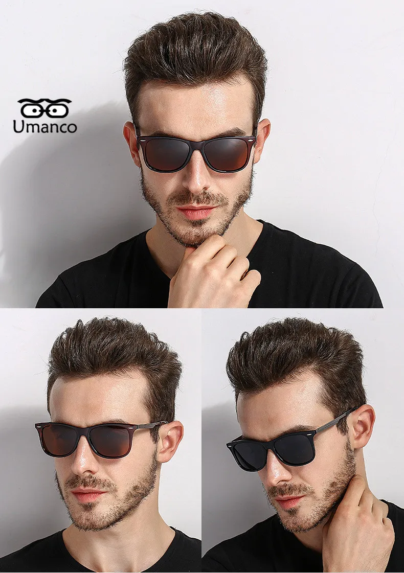 Umanco Винтаж металлические солнцезащитные очки Для мужчин Для женщин Ретро Мода поляризованные солнцезащитные очки UV400 мужской женский летний путешествия Eyewears подарок