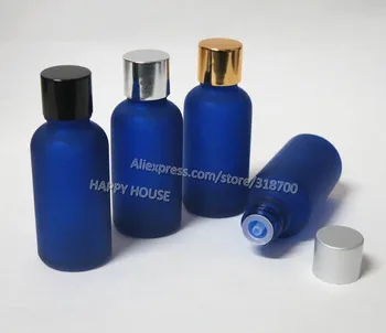 

360 x 30ml Frosted Blue Glass Essential Oil Container With Aluminum Cap