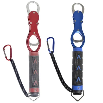 

2019 New Stainless Steel Fish Lip Trackle Gripper with Weight Scales, Fish Trigger Grip, Fishing Lip Grip Grapper