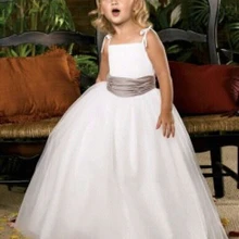 Свадебное ну вечеринку торжества платья платья для девочек платья принцесс платье-линии пользовательские белый кот платья
