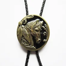 Античный бронзовый Западный конский платок Bolo галстук шейный галстук 4 шт. в партии