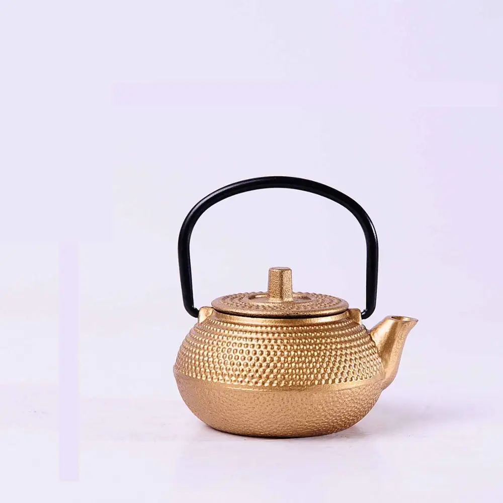 Украшение для чая, питомца, маленький мини-чайник, чугунные горшки, маленький золотой чай кунг-фу, украшенный большим количеством моделей, 50 мл - Цвет: 2