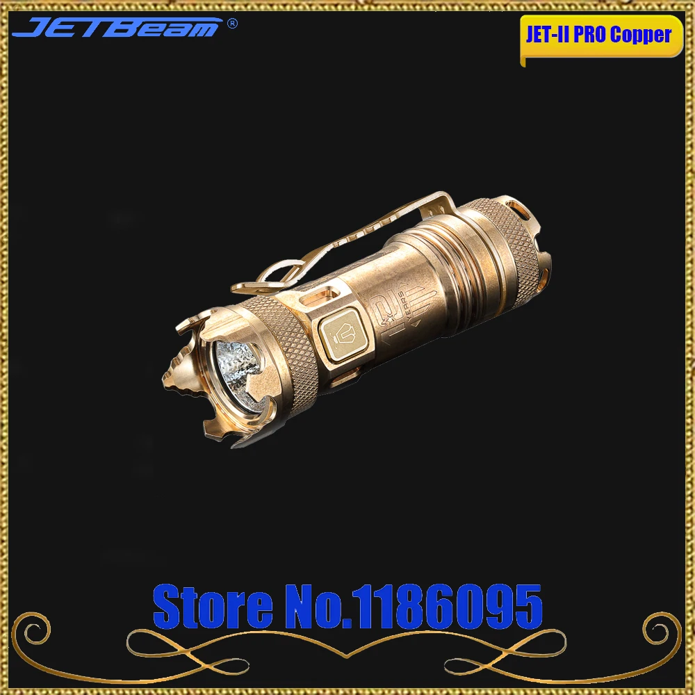 JETBeam JET-II PRO медный EDC II PRO титановый мета мини светодиодный светильник 510 Люмен Cree XP-L HI светильник портативный мини-светильник