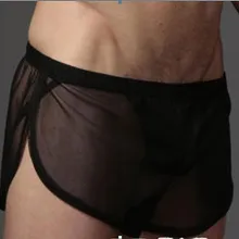 Индивидуальные мужские марлевые сексуальные шорты с низкой талией, только для мужчин