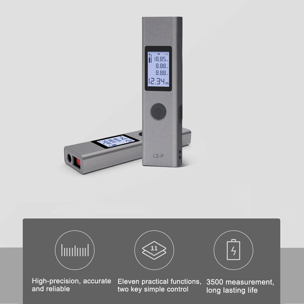 

LS-P Laser Rangefinder 40M Laser Distance Meter Laser Range Finder High Precision Measurement Mini Portable Handheld Range find