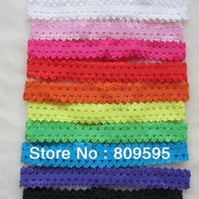 240 шт./лот 12 цветов эластичные Кружево оголовье аксессуары для волос