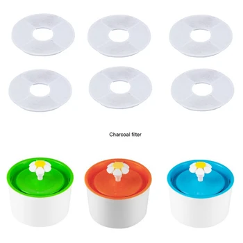 

6 pcs/set Automatic Multi-Functional Dog Cat Water Feeder Accessories Pet Fountain Filter Activated Carbon Filter Cat Product Y