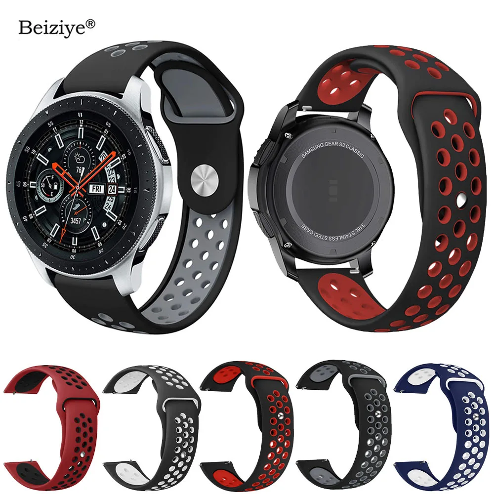

22mm Universal Replacement Strap For Samsung Galaxy Watch 46mm Soft Silicone Watch Band For Samsung Gear S3 Classic/ S3 Frontier