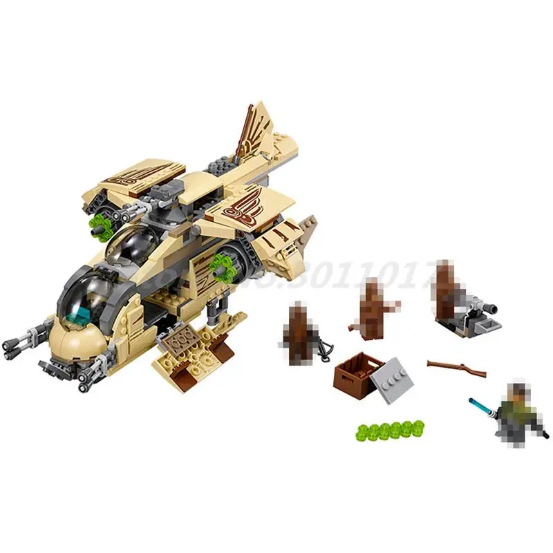 

BELA 10377 Building Blocks Star Wars Figures Wookiee Gunship 75084 Model Bricks Educational Toys for Children Gifts