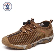 Мужская обувь с натуральными эластичными лентами; Conmeive; коллекция года; уличная дышащая обувь; сезон лето; прогулочная обувь; сандалии; Специальный амфибия