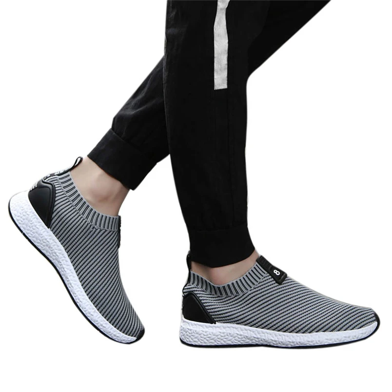 Sneakers Men Knit Mesh Shoes Outdoor Fashion Men's Breathable Sneakers Casual Shoes Running Shoes Sports Shoes #FS#4NV08 (15)