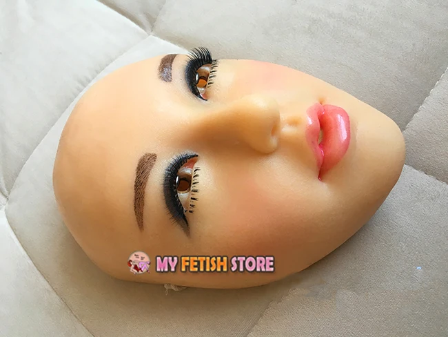 Xiyi) качество ручной работы мягкий силиконовый реалистичный половина головы женский/девушка кроссдресс сексуальная кукла лицо косплей маска с париком