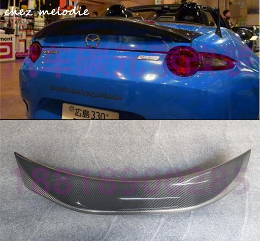 

LMS style High quality real carbon fiber Car Rear trunk Spoiler Wing For Mazda MX-5 MX5 ND RF 2016-2018