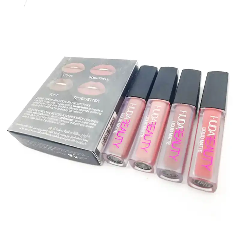 huda beauty mini liquid lipstick set