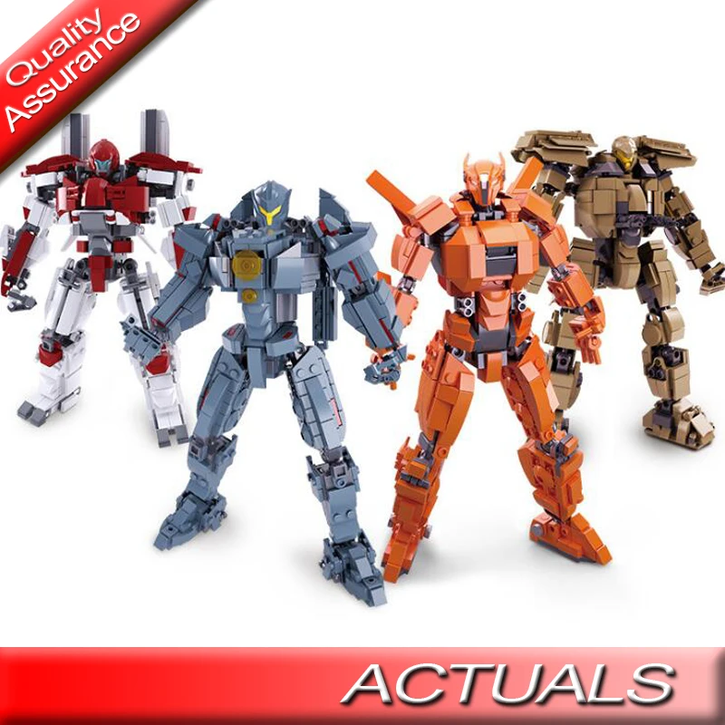 

Sluban 0726A 0726B 0726C 0726D Pacific Rim Jaeger Gipsy Danger Battle Damage Super Heroes MOVIE Blocks