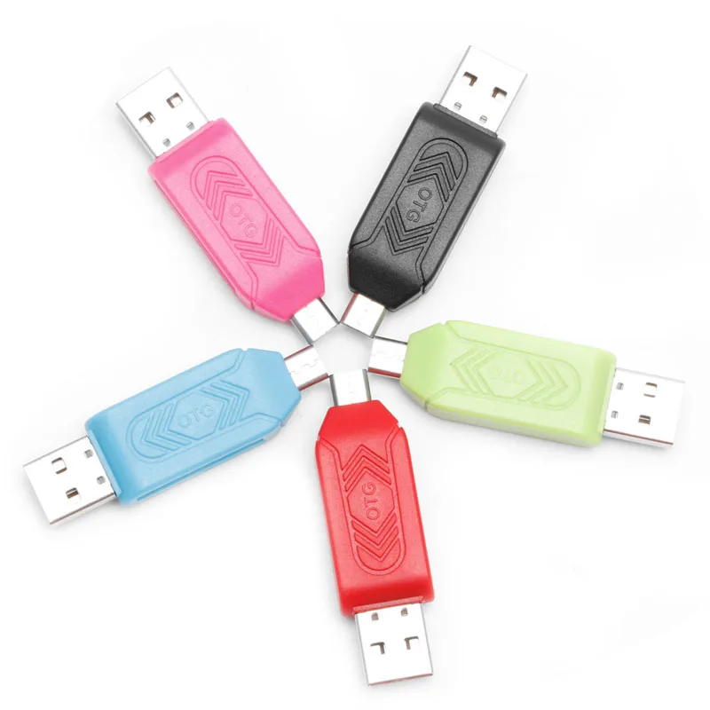 2-в-1 Micro USB 2,0 OTG TF/SD карта памяти SDXC кард-ридер для ПК Android смартфон