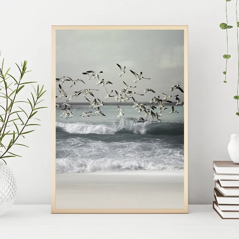 beach wall art print living room decor