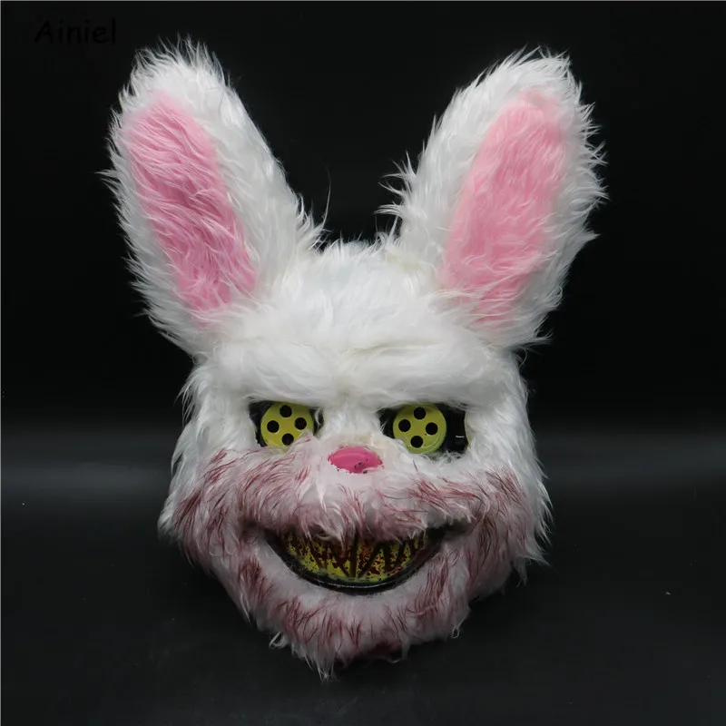 Bloody Horror Rabbit Scary Mask Halloween Cosplay Plush Toy Animal Mask Bear Mask Horror Mask Full Face Mask Gifts Adult Kids Bloody Horror Rabbit Scary Mask Halloween Cosplay Plush Toy Animal Mask Bear Mask Horror Mask Full Face Mask Gifts Adult Kids