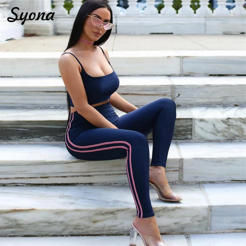 

Sexy Strapless TWO PIECE SET Outfit Crop Top Tank Women Matching Tracksuit Long Pants Leggings Ladies 2 Peice Suit Twin Summer