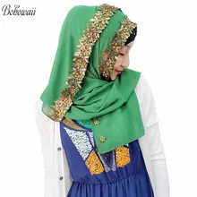 BOHOWAII мусульманские хиджабы Рамадан Модные женские турбанты длинные шифоновые Hoofddoek 19 цветов хиджаб шарф платок Femme Musulman
