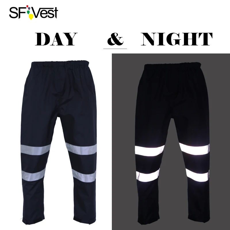 Sfvest hi vis Брюки для девочек мешковатые Повседневное ночь Бег Байкер Светоотражающие Брюки для девочек Jogger открытый Повседневное мужские зимние брюки - Цвет: navy blue