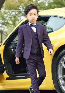 new wedding suits for boys Tuxedos boy Outfits Autumn boy clothes Formal blazer suit Occasion child suit