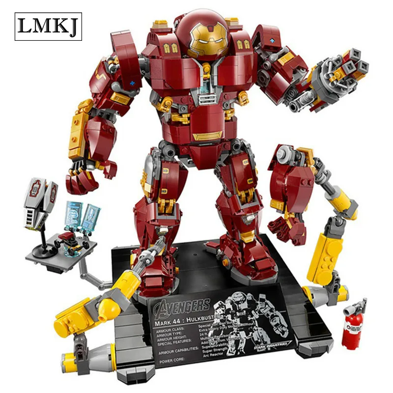 

Marveled Infinite War Super Heroes Avengers Hulkbuster Model Building Block Bricks Toy Compatible With Legoingly