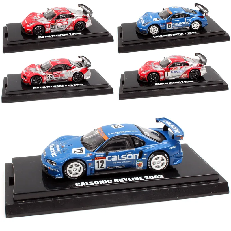 1: 64 масштаб kyosho Япония Супер GT JGTC Nissan Calsonic Skyline GTR Motul Pitwork Fairlady Z Nismo 2003 2004 литая под давлением модель игрушечного автомобиля