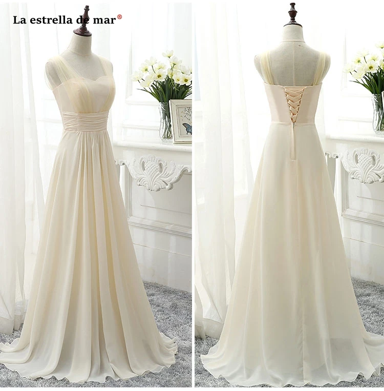 Vestido de madrinha de casamento longo2018 нового тюль, шифон линия Королевский синий цвет мяты зеленый персик Шампанское Вечерние платья