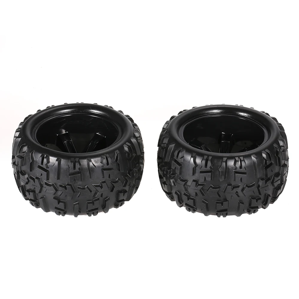 2pcs 3.6 Inch 150mm Rubber RC Tires 18 RC Car Wheel Rim & Tire Wheel for 18 Traxxas HSP HPI E-MAXX Savage Flux ZD Racing Car (3)