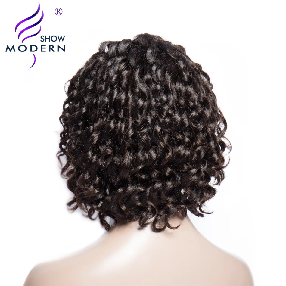 Modern Show Loose Wave Wig Short Brazilian Bob Wig Pre Plucked Middle