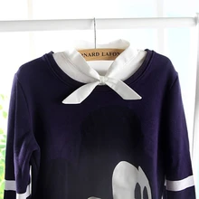 Женское однотонное ожерелье-чокер с отстегивающимся отворотом, фальшивый воротник