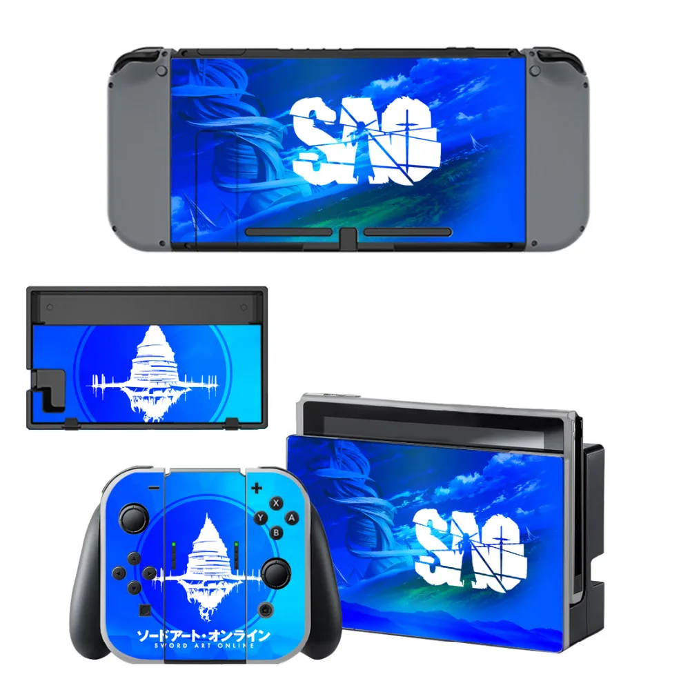 Sword Art Online SAO наклейка на кожу для консоли Nintendo Switch и контроллера NS защитный чехол