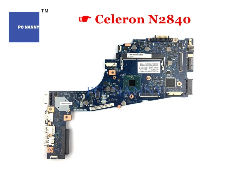 PCNANNY ZBWAA LA-B303P K000891450 материнская плата для ноутбука Toshiba Satellite C55-B5202 C55 основная N2840