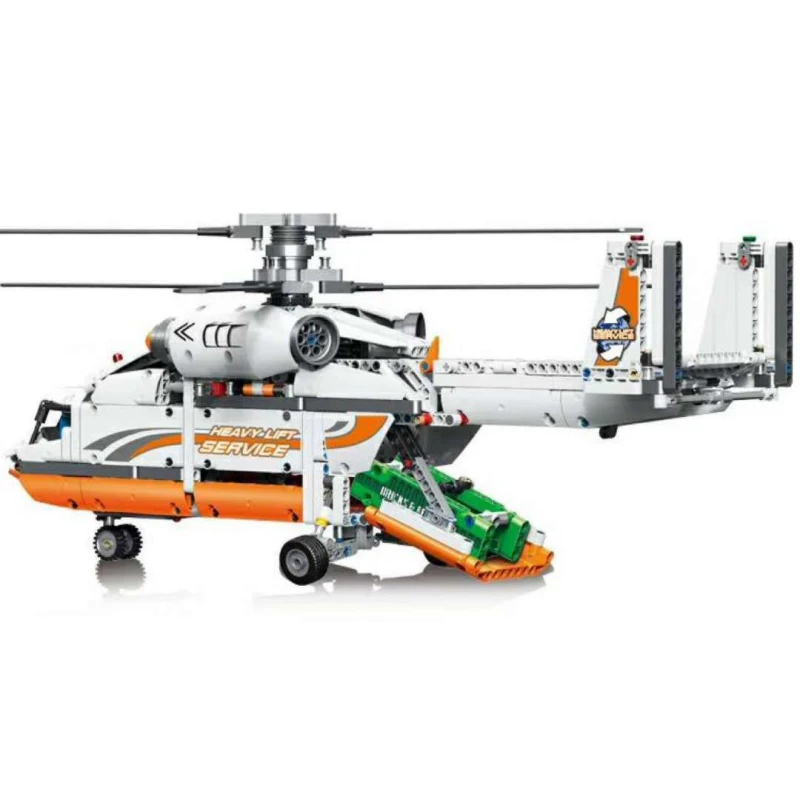 

Technic Series Heavy Transport Helicopter Building Blocks Kits Compatible Legoings Bricks Plane Toys For Children Birthday Gifts