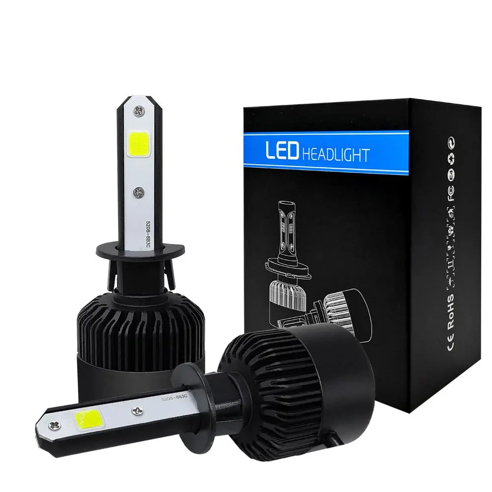 

2x 500W 50000LM Car LED Headlight Bubls Mini Headlight Kit for High/Beam Bulb fog Light 6000K White H7 H8 H11 H1 H3 880 881 H4