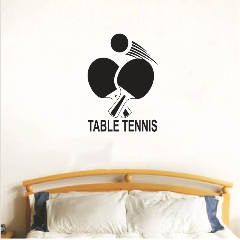 

Table Tennis Vinyl Wall Sticker Funny Sports Art Wall Decals for Kids Rooms Bedroom Living Room Gym Home Decor JS053