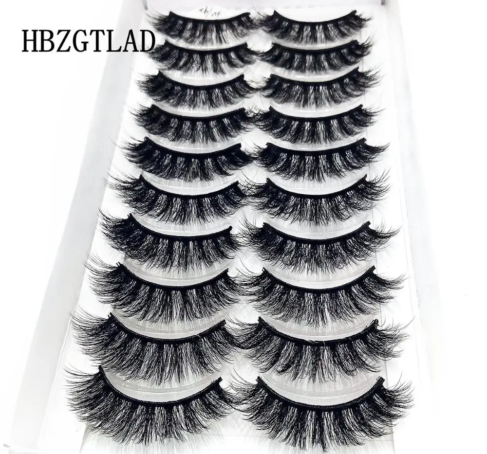 

HBZGTLAD 10 pairs natural false eyelashes fake lashes long makeup 3d mink lashes eyelash extension mink eyelashes for beauty 92