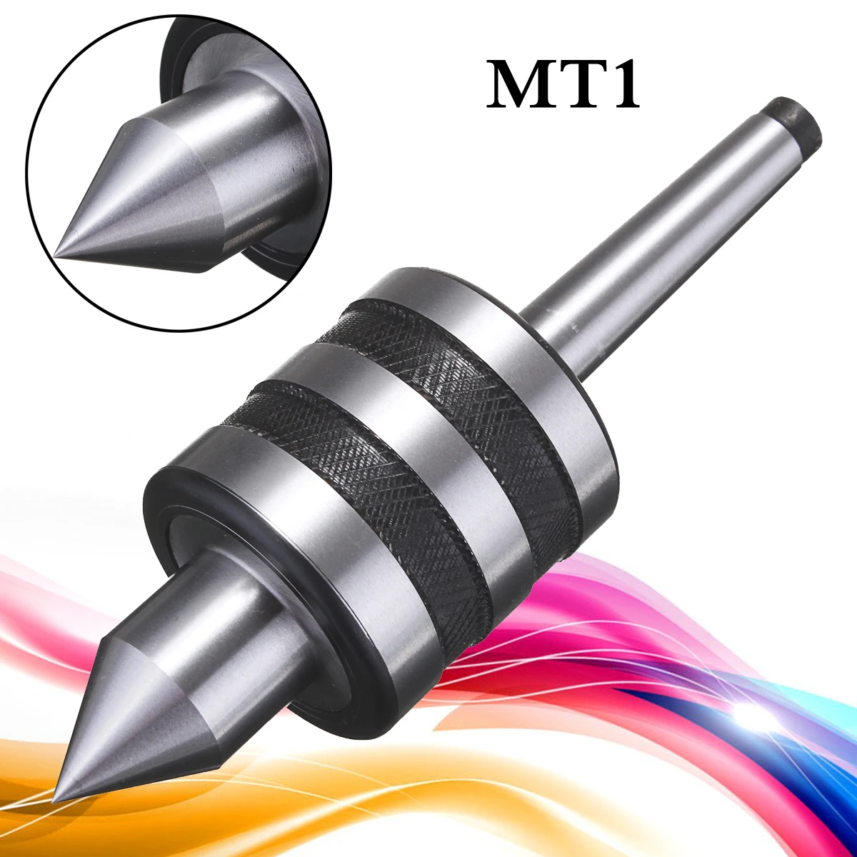 

MT1 Taper Live Center Morse Carbide Steel Triple Bearing Lathe Shaft For CNC Cutter shaft Precision