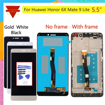 

Original For HUAWEI Honor 6X LCD Display Touch Screen with Frame GR5 2017 LCD For HUAWEI Mate 9 Lite BLN-AL10 BLN-L24 BLN-21 LC
