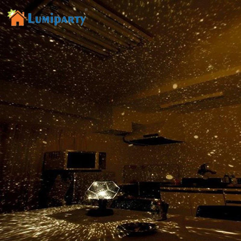 

LumiParty New Fashion and High Quality Home Decor Romantic Astro Star Sky Projection Cosmos Night Light Lamp DIY jk35
