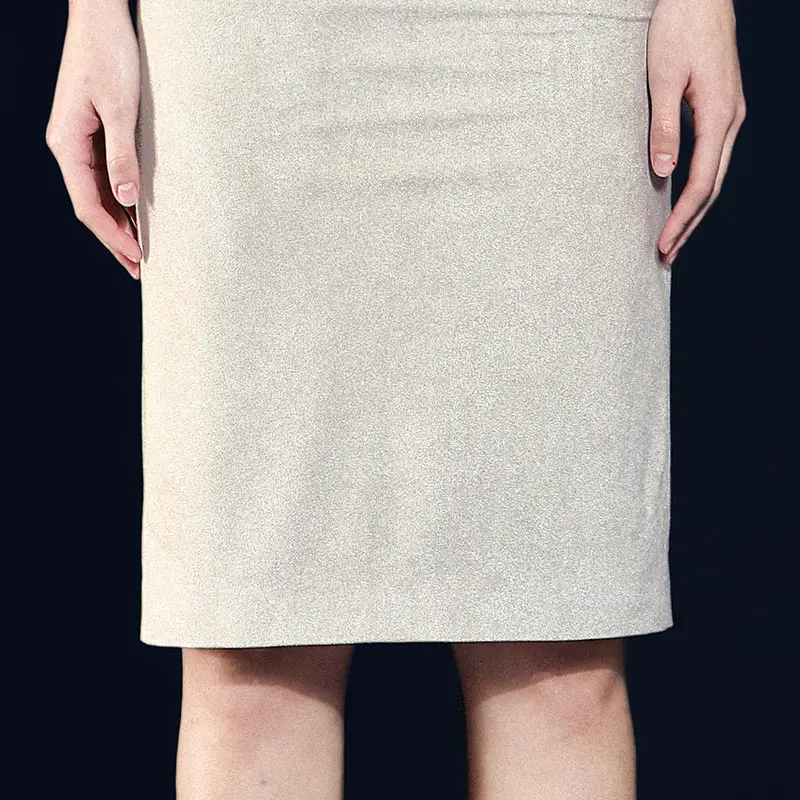 Для женщин Карьера Модные Faux-Suede Pencil Skirt 60 Цвета OL женская сумка бедра юбка длиной до колена