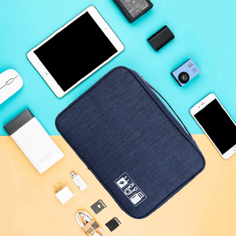 

Electronic Bag for Travel Power Bank Earphone Storage Bag USB Data Cable Charger Travel Gadget Pouch Carrying Case Waterproof