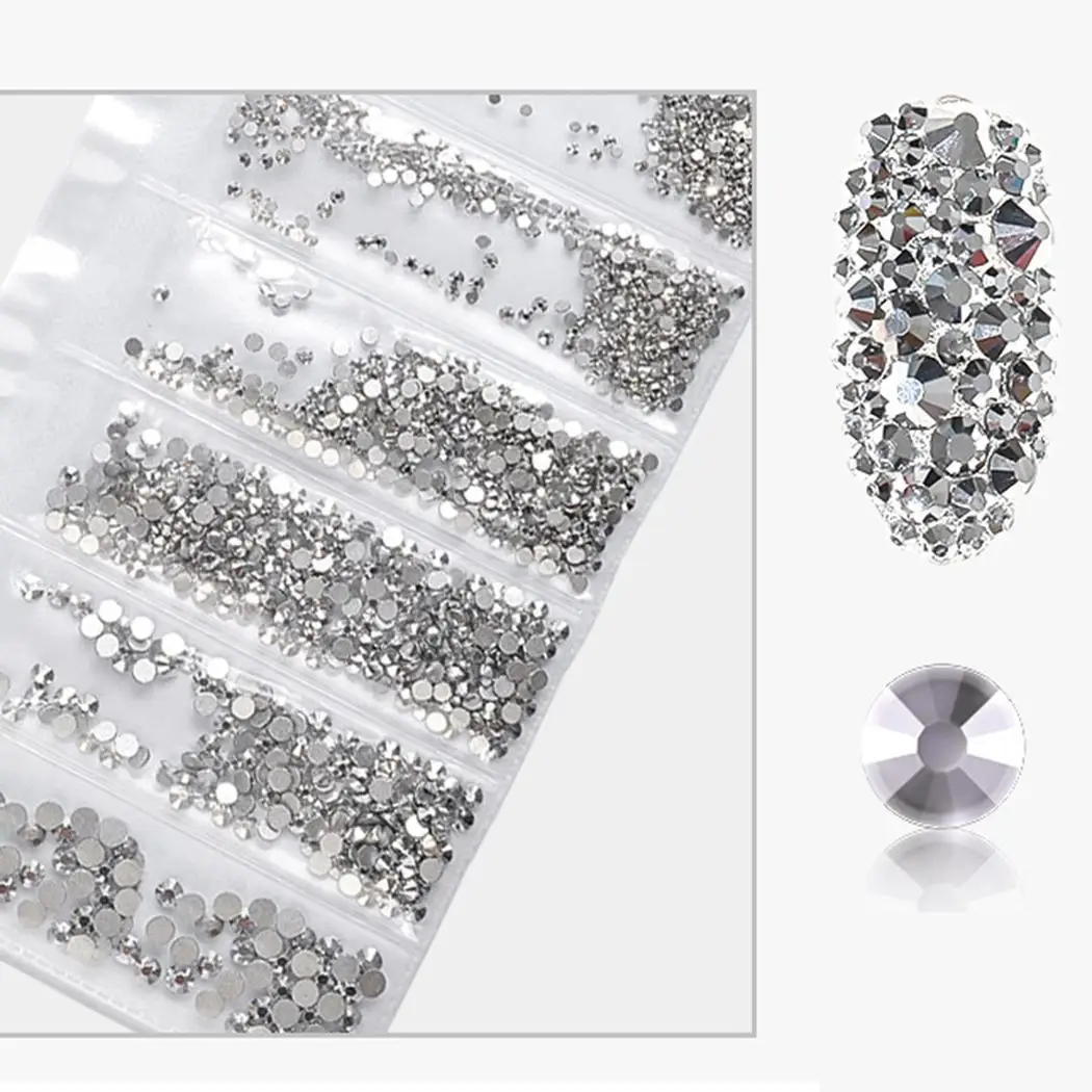 

Women Rhinestones Nail Decoration Round Colorful Glitters DIY Nail Art Art, Mobile Phone Case,Nails