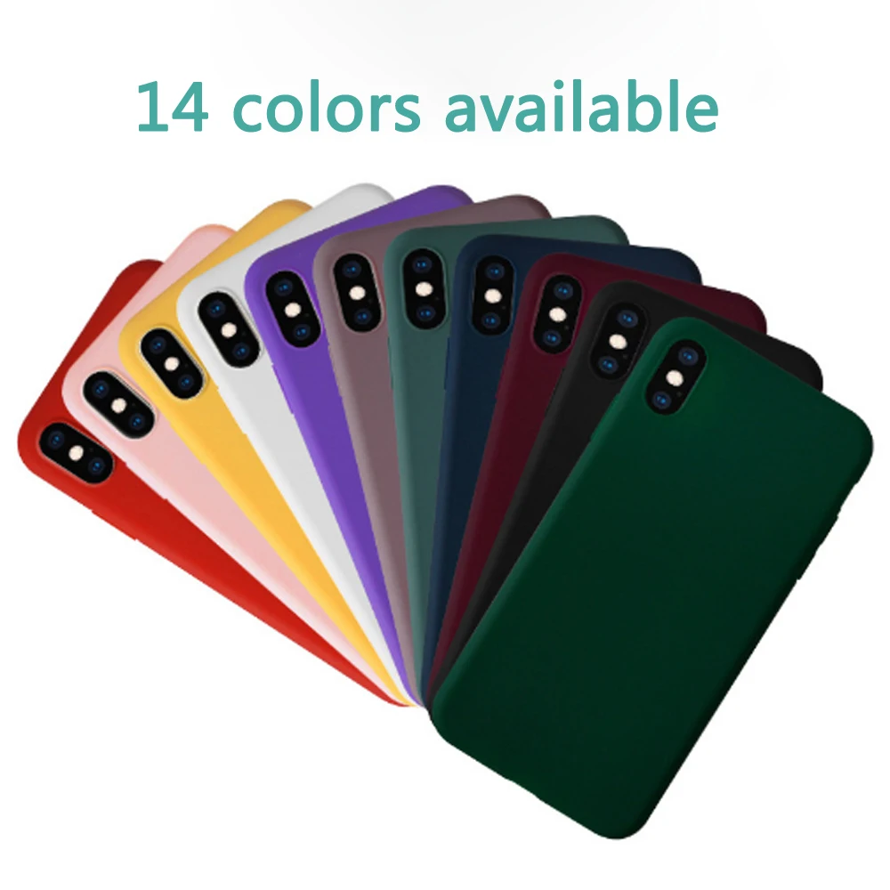 100 pcs a lot Colorful Phone Protective Case soft