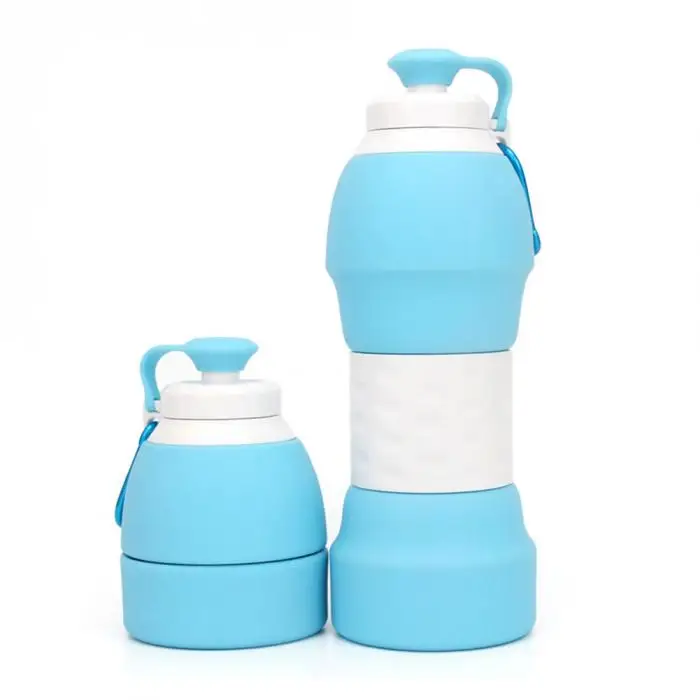 Collapsible Water Bottle Lightweight Silicone Travel Outdoor Sports Mug GHS99