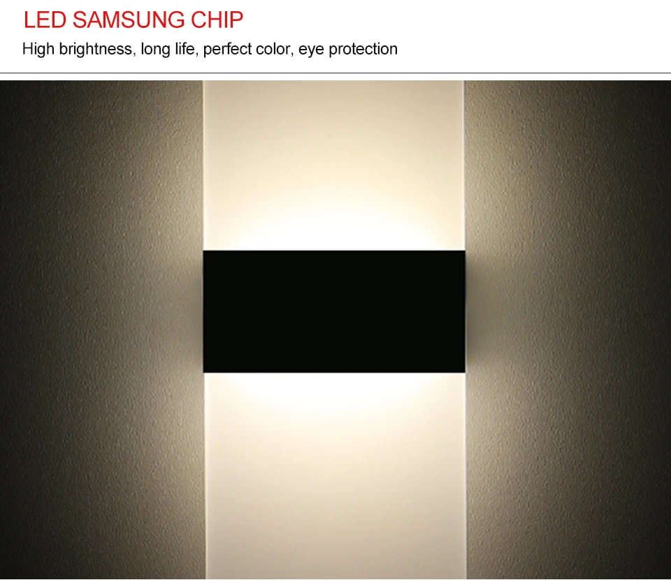 3W 5W 6W 9W Led Acrylic Wall Lamp AC85-265V Wall Mounted Sconce Lights Lamp Decorative Living Room Bedroom Corridor Wall Lights (9)