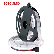 5 м 10 м DC12V светодиодные полосы света SMD 5050 RGB белый теплый белый IP20 ленты набивать гибкий свет шнура энергосберегающие лампы украшения